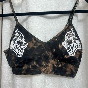 Darc Sport Brown and Black Women's Sports Bra
